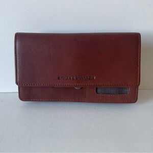 Spikes & Sparrow Brown Red Genuine Leather Card Wallet